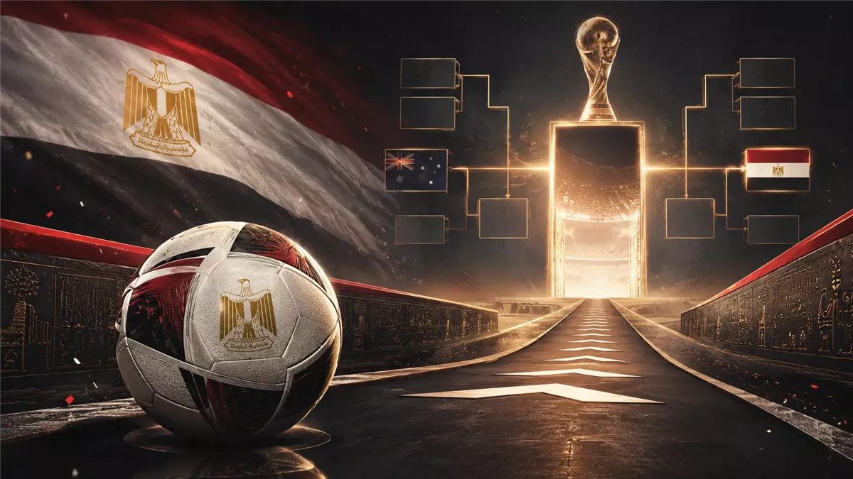 مصر تهزم أستراليا 4-2 في كأس العالم 2026 - Illustration
