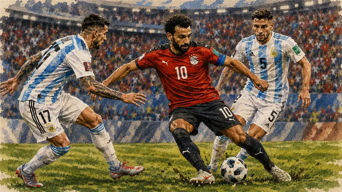 مصر تخسر أمام الأرجنتين وتودع كأس العالم
