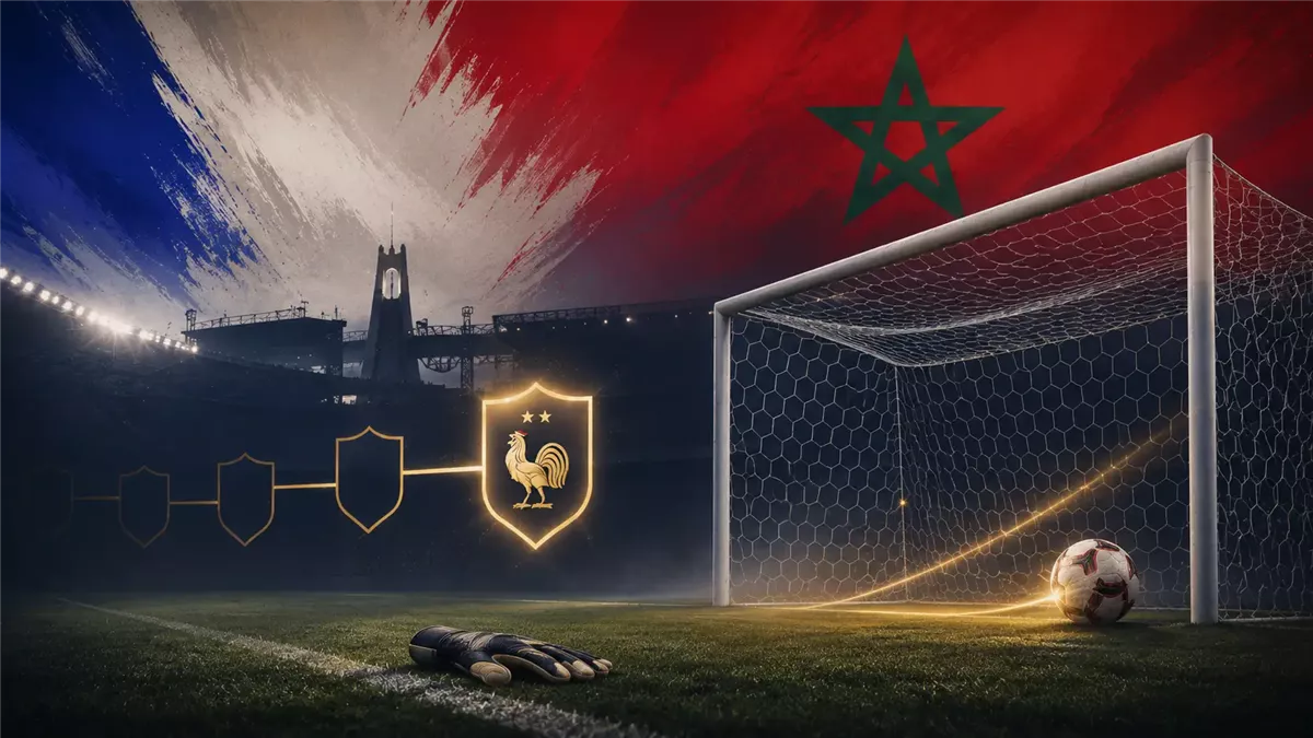 المنتخب المغربي يخوض مباراة ربع النهائي أمام فرنسا - Illustration