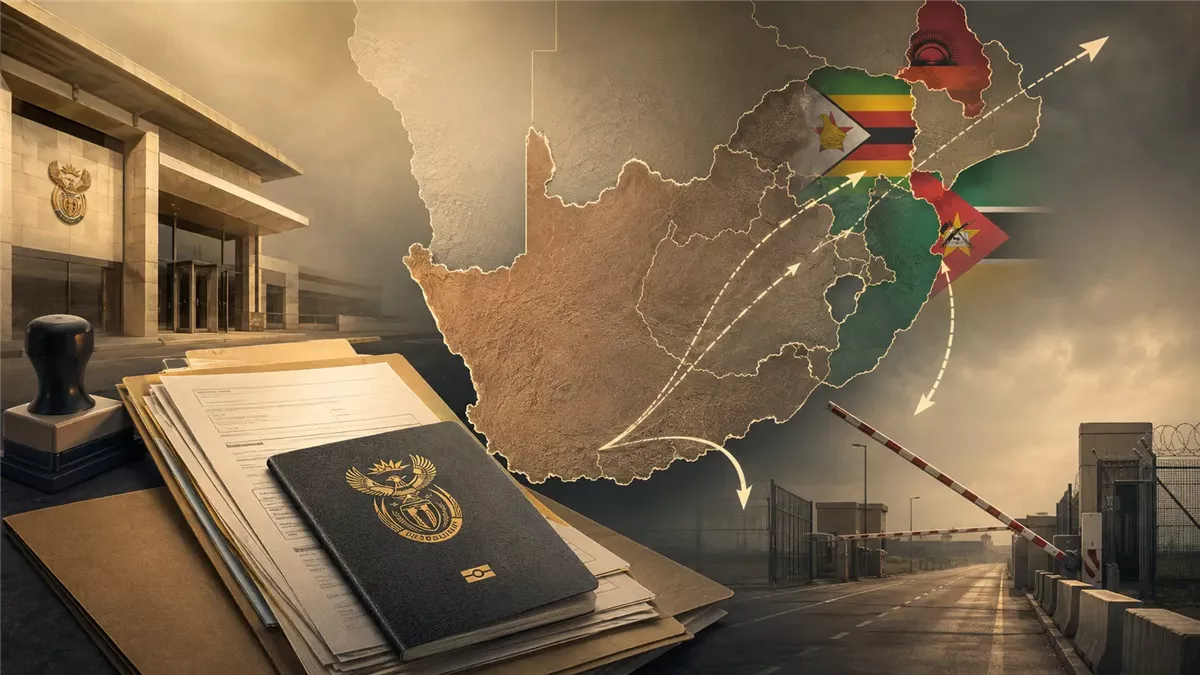 جنوب أفريقيا تتابع إجراءات الترحيل والإعادة الطوعية - Illustration