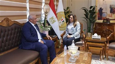 وزيرة التنمية المحلية تتابع مع محافظ الوادي الجديد تطورات الملفات التنموية والخدمية