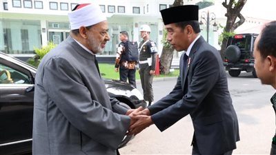 رئيس إندونيسيا يستقبل شيخ الأزهر في القصر الرئاسي بالعاصمة جاكرتا (تفاصيل)