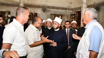 وزير الأوقاف يتفقد أعمال الصيانة والتطوير في عدد من المساجد
