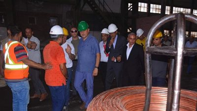 وزير قطاع الأعمال يتفقد 