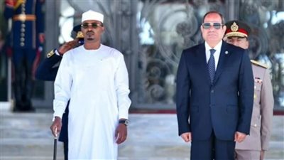 الرئيس السيسي يجرى مباحثات مع نظيره التشادى بمدينة العلمين الجديدة