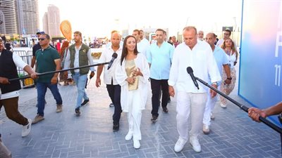 وزيرة التضامن تجري جولة موسعة بمهرجان العلمين 