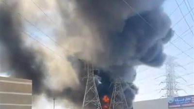  “حريق هائل في محطة كهرباء بمركز إيتاي البارود”
