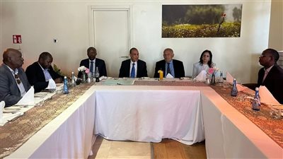وزير الخارجية يشارك في مائدة مستديرة مع عدد من رجال الأعمال الروانديين