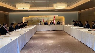 وزير الخارجية يلتقي سكرتير عام رابطة الصداقة البرلمانية اليابانية المصرية
