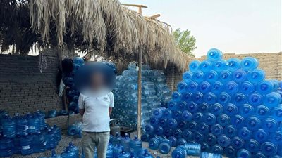  ضبط محطة لتعبئة المياه داخل عبوات تحمل علامات تجارية مقلدة في جنوب سيناء