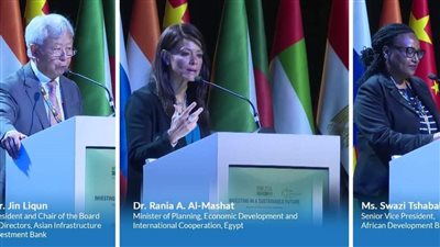 وزيرة التخطيط تشارك في جلسة نقاشية حول دور مؤسسات تمويل التنمية في تشجيع استثمارات البنية التحتية