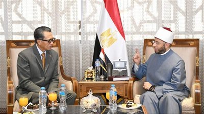وزير الأوقاف يستقبل سفير إندونيسيا بالقاهرة