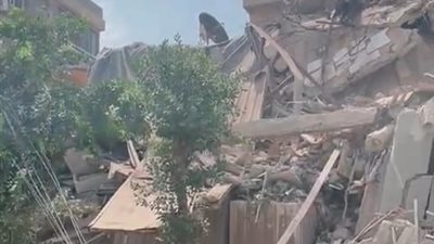 إنهيار مبنى في النزهة: استجابة سريعة من أجهزة الأمن وتواصل جهود الإنقاذ