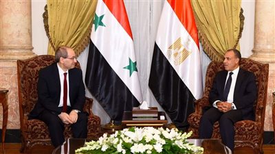 وزير الخارجية يستقبل نظيره السوري
