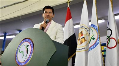 وزير الرياضة يشهد افتتاح النسخة الثامنة عشر من بطولة أفريقيا لجمباز الأيروبيك