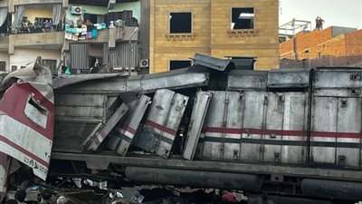 ارتفاع عدد مصابي حادث تصادم القطارات في الشرقية إلى 12 شخصاً