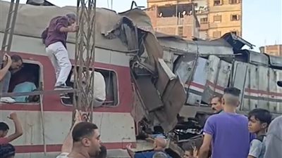 الصحة: ارتفاع عدد مصابي حادث تصادم قطاري الزقازيق إلى 49 وإعلان وفاة 3 حالات