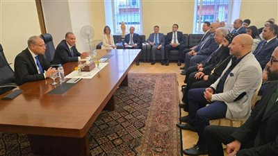 وزير الخارجية يلتقي ممثلي الجالية المصرية في روسيا