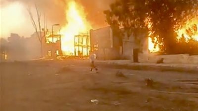 الفحص الاولي عن حريق مدينة الإنتاج.. نشب فى مبنى مكون من طابقين بالحي الإسلامي