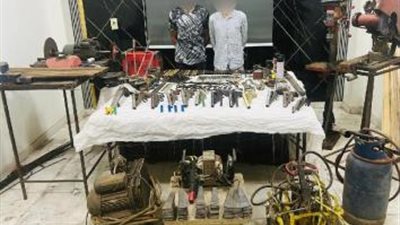 ضبط ورشة لتصنيع الأسلحة النارية فى القليوبية