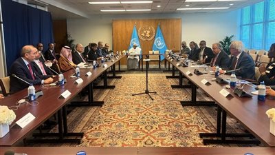 وزير الخارجية يشارك باجتماع اللجنة العربية الإسلامية مع السكرتير العام للأمم المتحدة