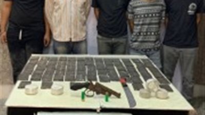 سقوط 5 عناصر إجرامية من بينهم سيدة بحوزتهم كميات من المخدرات بنحو 10 ملايين جنيه
