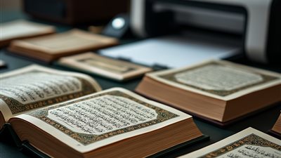  ضبط مطبعة في دار السلام تطبع نسخ المصحف الشريف بشكل غير قانوني