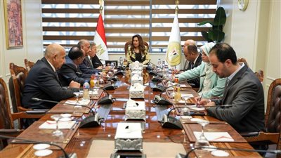 وزيرة التنمية المحلية تلتقي وفد من نقابة أطباء مصر