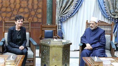 شيخ الأزهر يستقبل سفيرة سويسرا في مصر