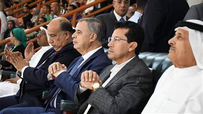 وزير الرياضة ومحافظ الإسكندرية يشهدان نهائي البطولة العربية للسلة للأندية رجال باستاد برج العرب