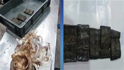 ضبط مسافر بحوزته 5 قطع حشيش كبيرة بمطار الأقصر