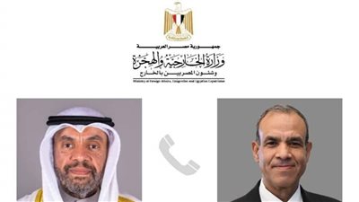 وزير الخارجية يجري اتصالًا هاتفيًا مع نظيره الكويتي