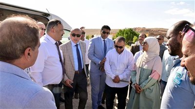 محافظ الأقصر يتابع توسعات محطة معالجة الصرف الصحي بأرمنت ويوجه بتسريع الإنجاز