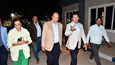 وزير الشباب يتفقد أعمال تطوير 