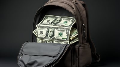 ضبط شخصين بمطار برج العرب بحوزتهما مبالغ مالية مخبأة في الحقائب