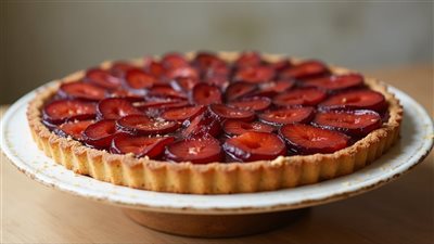 طريقة عمل تارت البرقوق بالزنجبيل .. وصفة تارت فواكه وحلويات منزلية