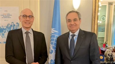 المندوب الدائم لمصر في جنيف يلتقي المفوض السامي لحقوق الإنسان