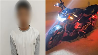 ضبط طالب لنشر فيديو لقيادته دراجة نارية بدون لوحات بالجيزة