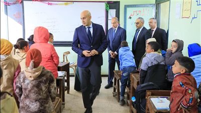 وزير التعليم ومحافظ المنيا يجريان جولة تفقدية لعدد من المدارس
