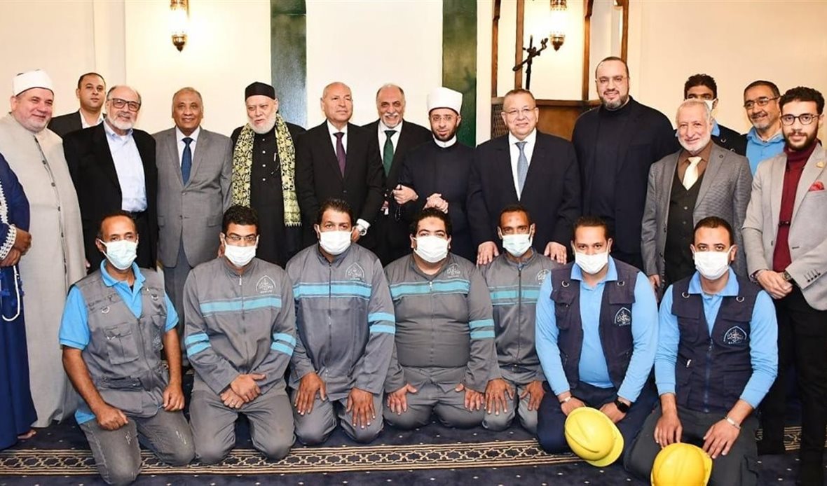 خلال افتتاح مسجد