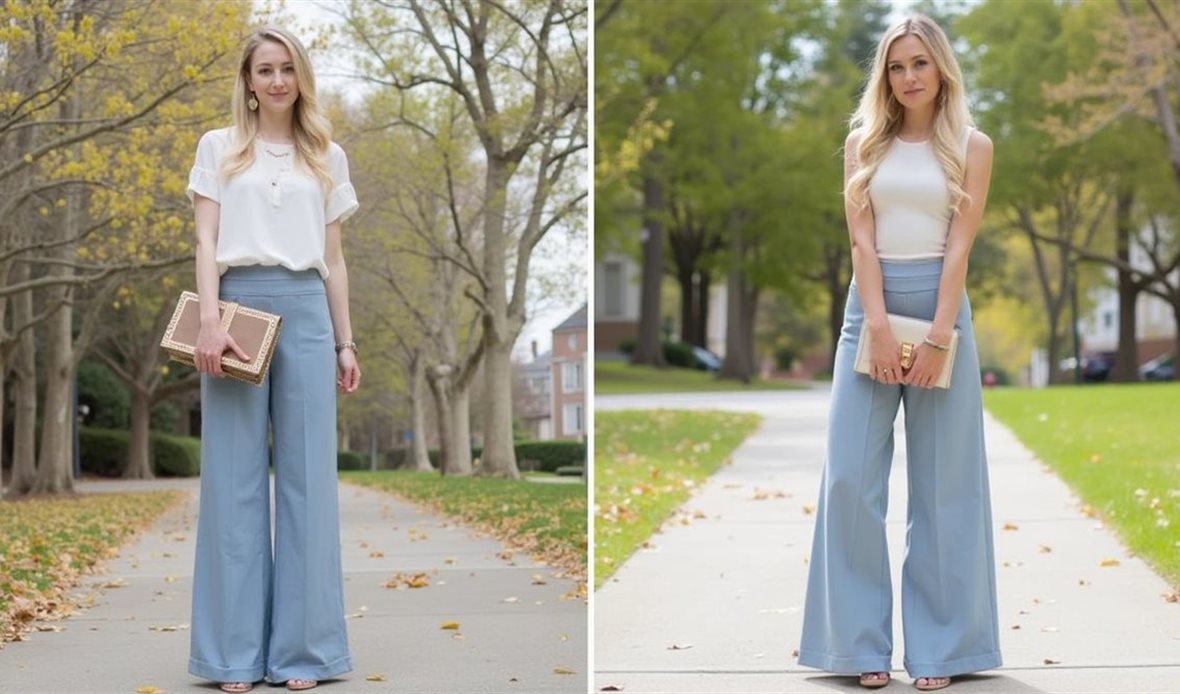 wide-leg pants