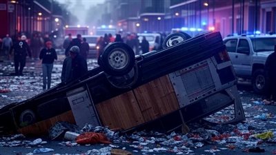 احتفالات رأس السنة تتحول إلى مأساة: شاحنة تقتحم حشود المحتفلين في نيو أورلينز وسط إطلاق نار وفوضى عارمة.
