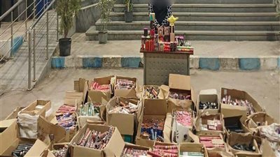 الأمن يضبط 23 ألف لعبة نارية في مخزن غير مرخص بالشرقية