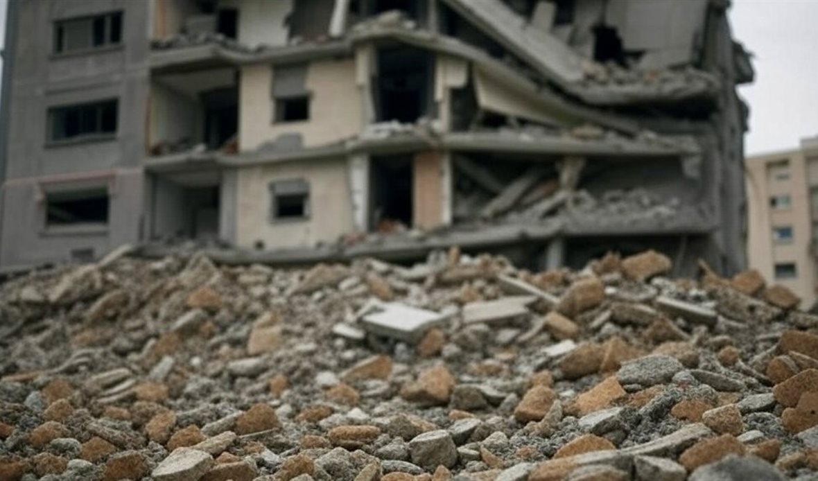 آثار القصف أرشيفية