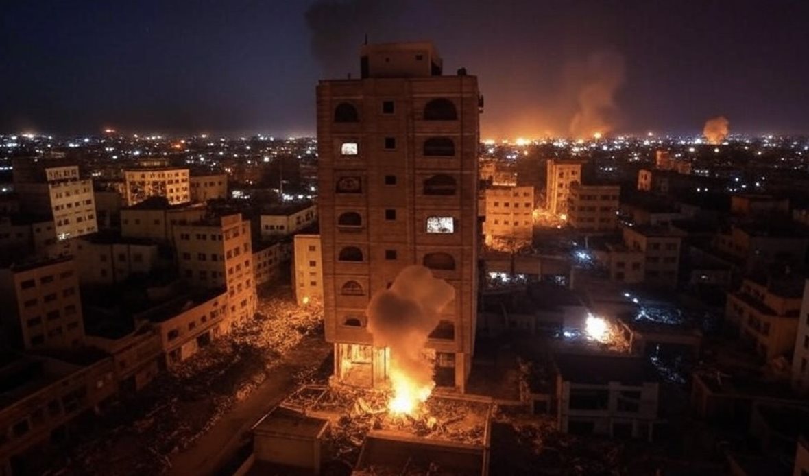 آثار القصف أرشيفية
