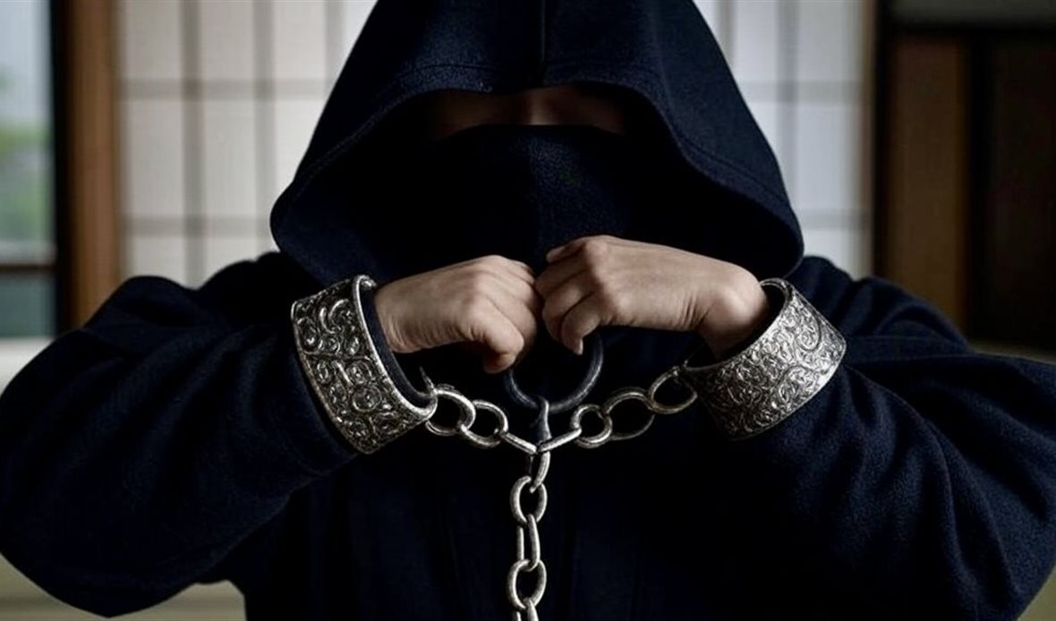 إمرأة مكبلة أرشيفية