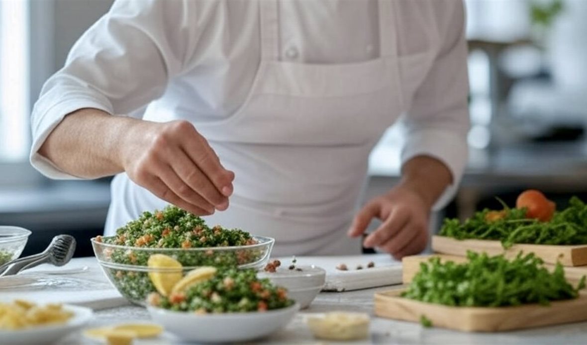 إعداد الطعام بنكهات