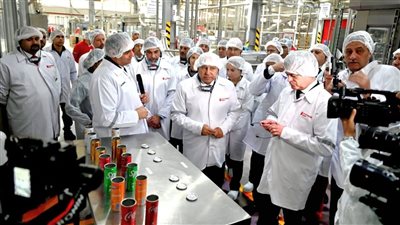 افتتاح خط إنتاج جديد لشركة كوكاكولا بالسادات باستثمارات 31.5 مليون دولار ومكون محلي 95%