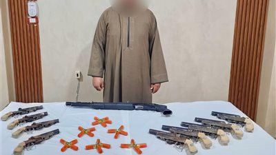 ضبط تاجر أسلحة نارية غير مرخصة ببني سويف