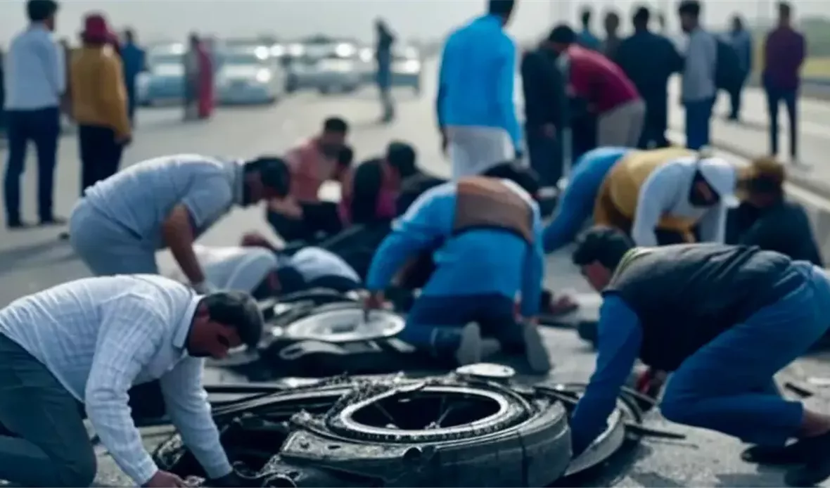 حادث مروع على طريق